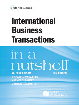 cover image of International Business Transactions in a Nutshell